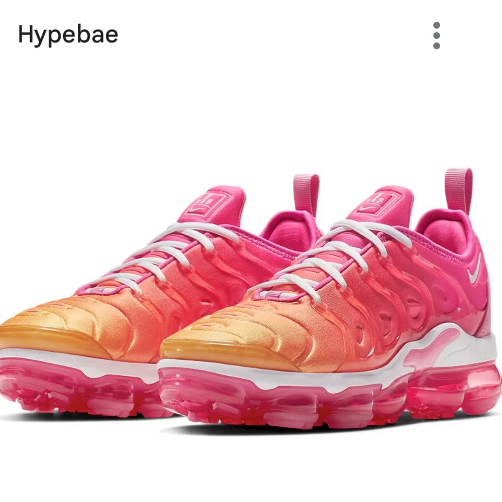pink ombre nike vapor max summer sunset